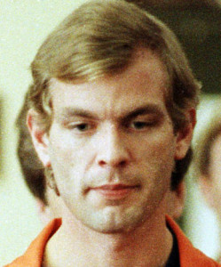 The above image shows Dahmer and how he had showed no emotion during the trial.  (Image Source www.murderpedia.org) 