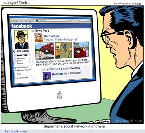 Superman's Social Network Nightmare